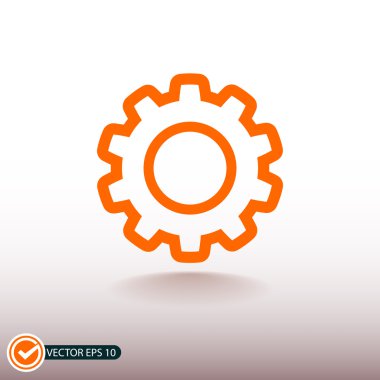 dişli simgesini illüstrasyon