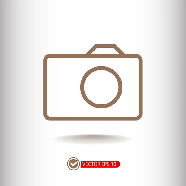 Camera pictogram illustratie — Stockvector