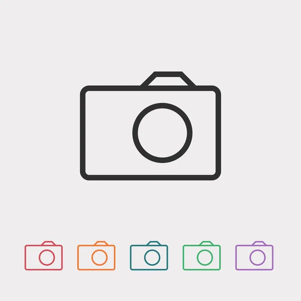 Camera pictogram illustratie — Stockvector