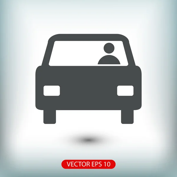 Coche icono de diseño plano — Vector de stock