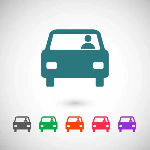 Car flat design icon — Stock Vector