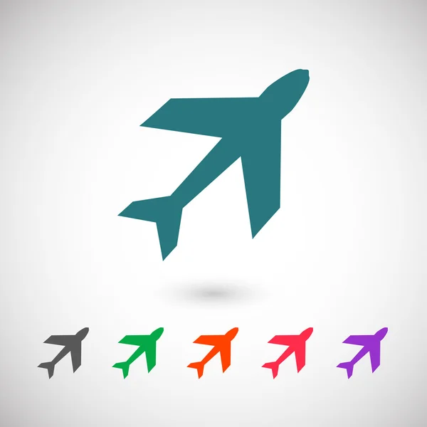 Airplane  icon illustration — Stock Vector