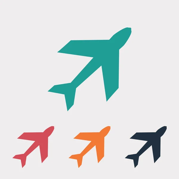 Airplane  icon illustration — Stock Vector