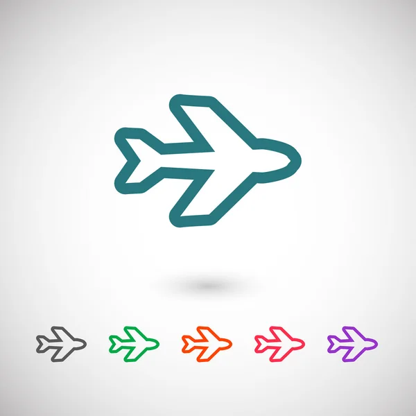 Airplane  icon illustration — Stock Vector