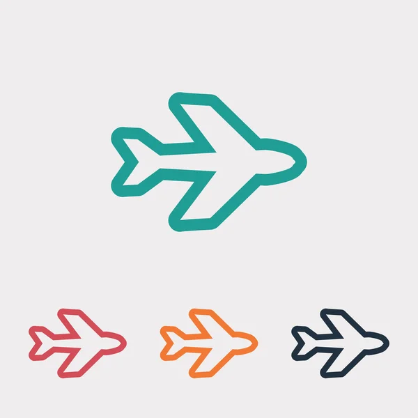 Airplane  icon illustration — Stock Vector