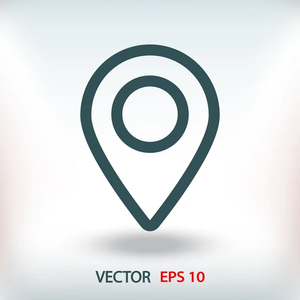 Señal de puntero de mapa — Vector de stock