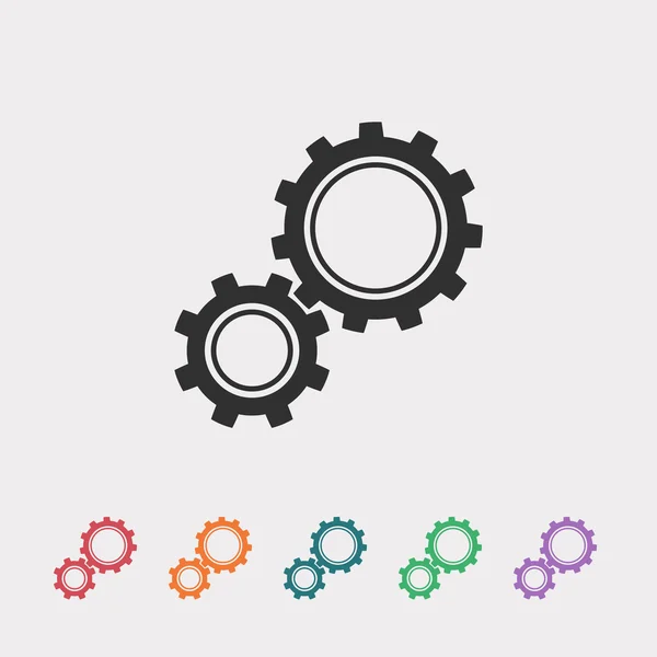 Gears icon illustration. — Stock Vector