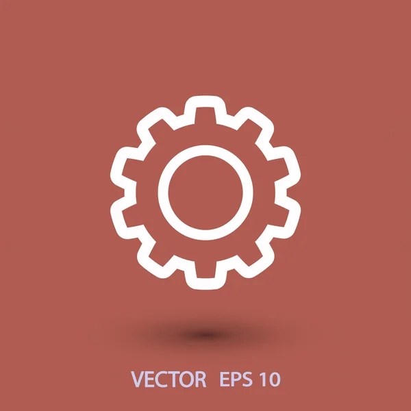 Icono de engranaje ilustración — Vector de stock