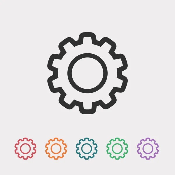 Gear icon illustration — Stock Vector