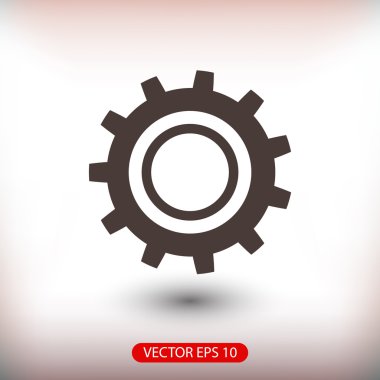 dişli simgesini illüstrasyon