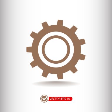 dişli simgesini illüstrasyon