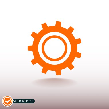 dişli simgesini illüstrasyon