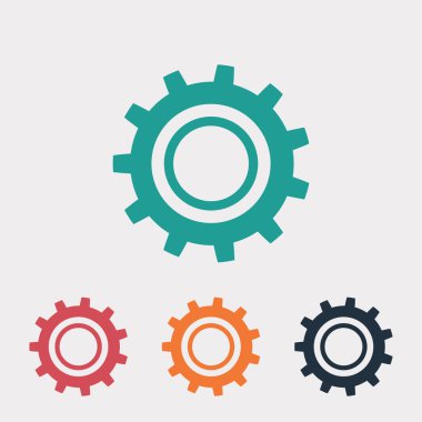 dişli simgesini illüstrasyon