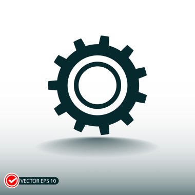 dişli simgesini illüstrasyon