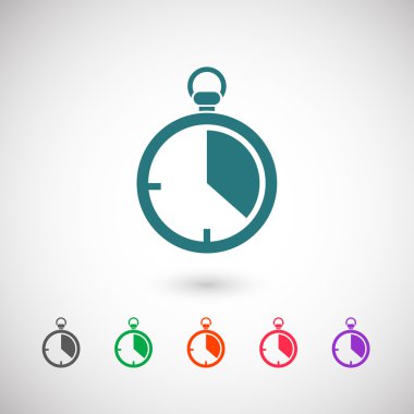 Kronometre simgesi illüstrasyon