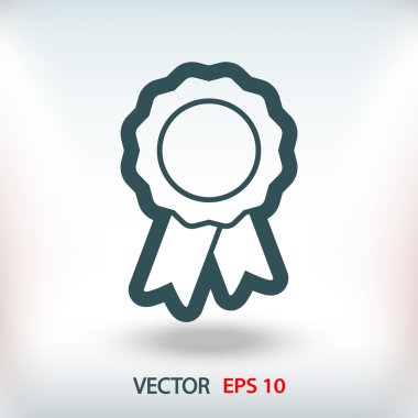 Kurdele simgeli rozet