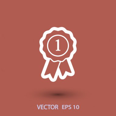 Kurdele simgeli rozet