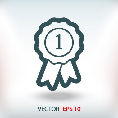 Kurdele simgeli rozet