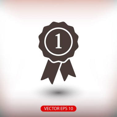 Kurdele simgeli rozet