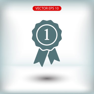 Kurdele simgeli rozet