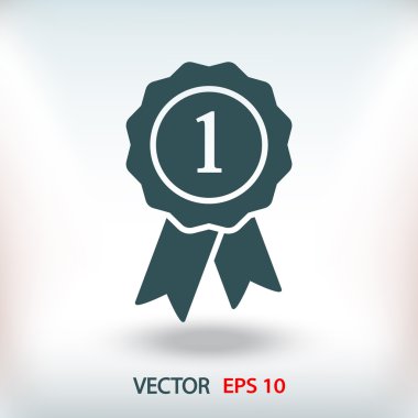 Kurdele simgeli rozet