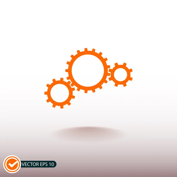 Gears pictogram illustratie. — Stockvector