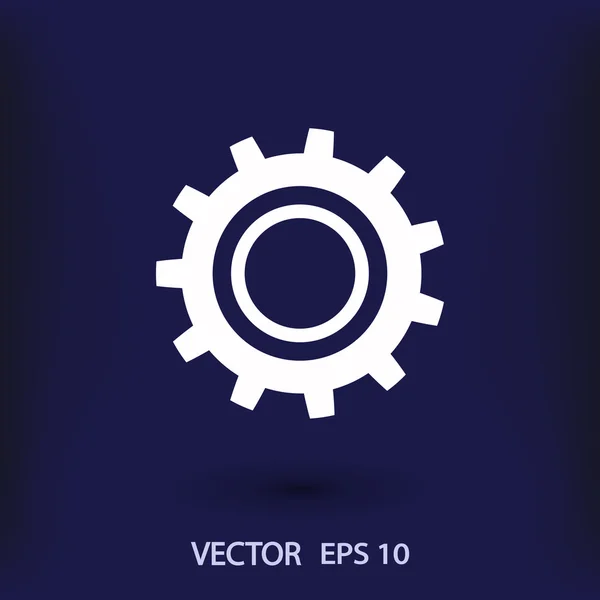 Gear icon illustration — Stock Vector