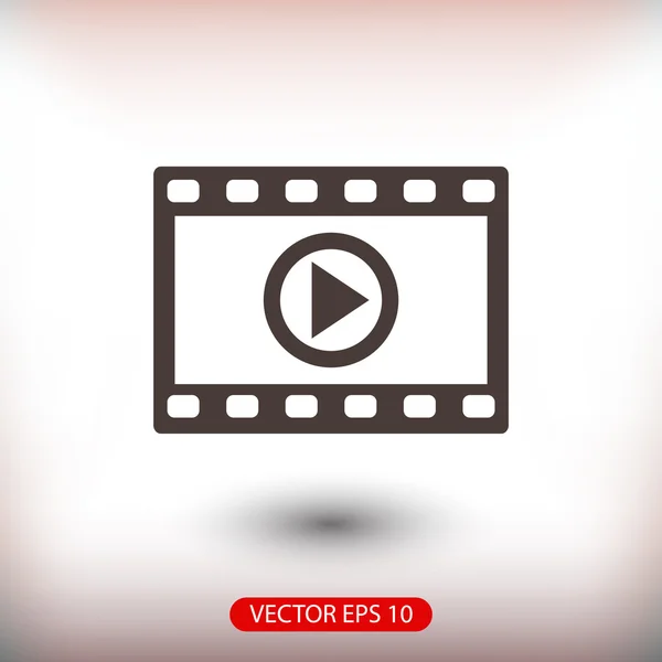 Illustrazione icona video — Vettoriale Stock