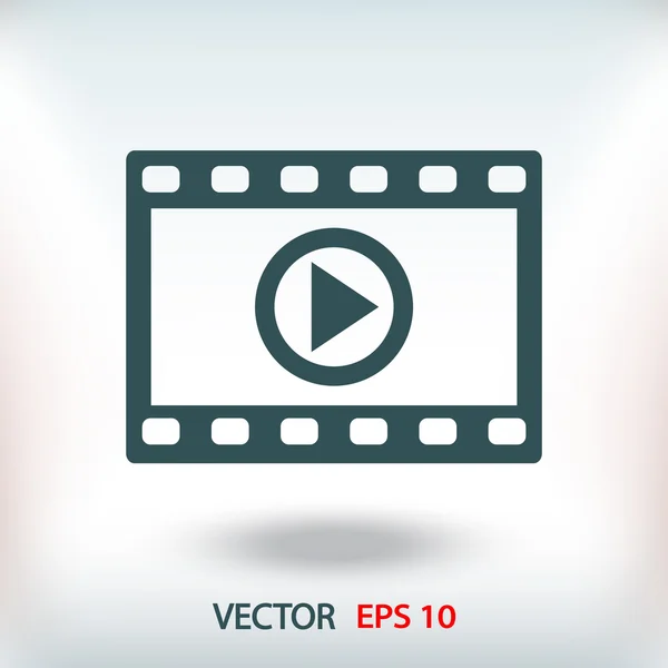 Icono de vídeo ilustración — Vector de stock