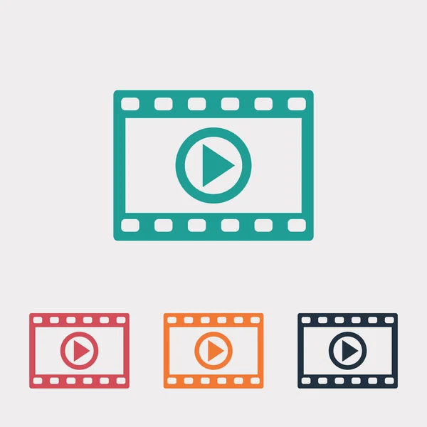 Video pictogram illustratie — Stockvector