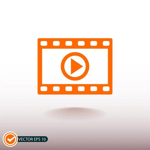 Video pictogram illustratie — Stockvector