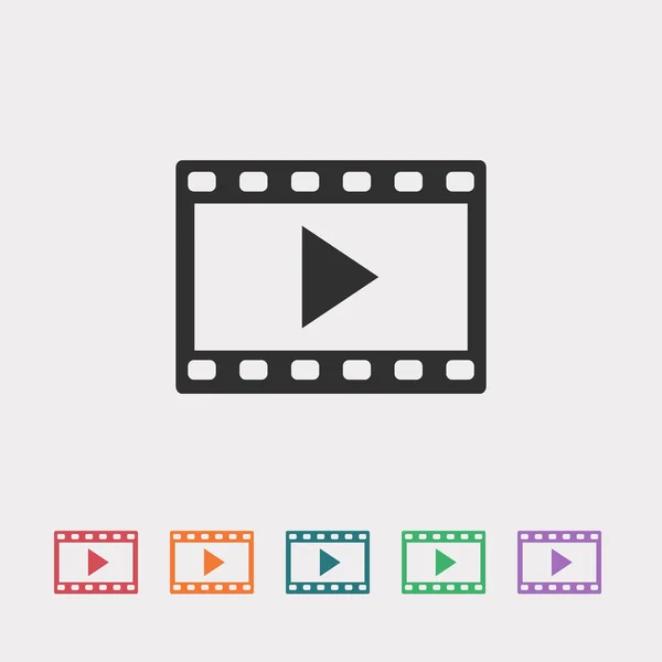 Video pictogram illustratie — Stockvector