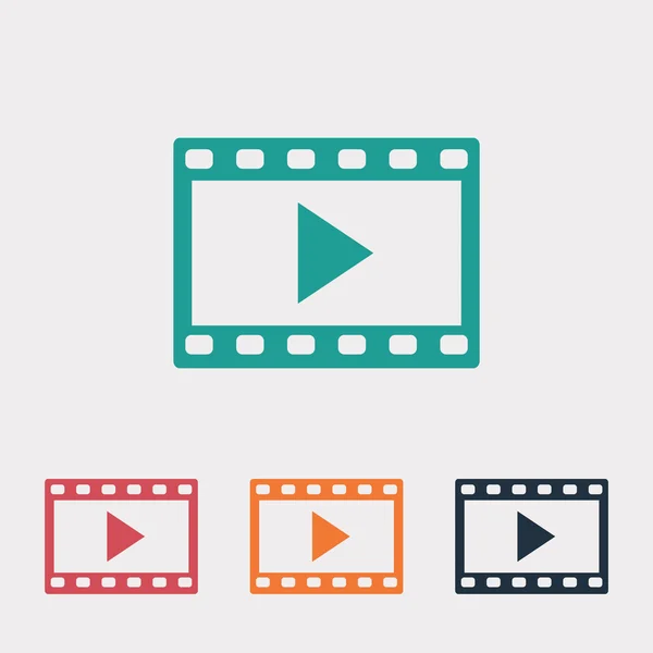 Video pictogram illustratie — Stockvector