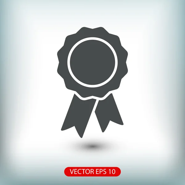 Badge met linten pictogram — Stockvector