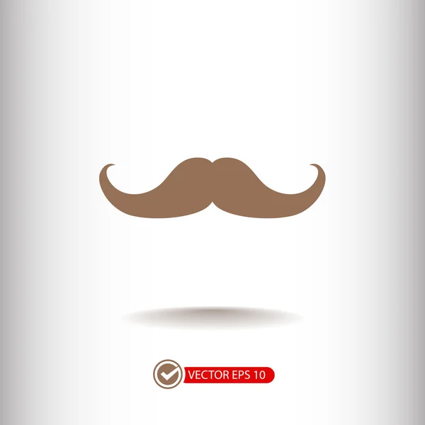 Ilustración del icono del bigote — Vector de stock