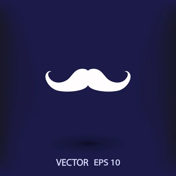 Illustration icône moustache — Image vectorielle