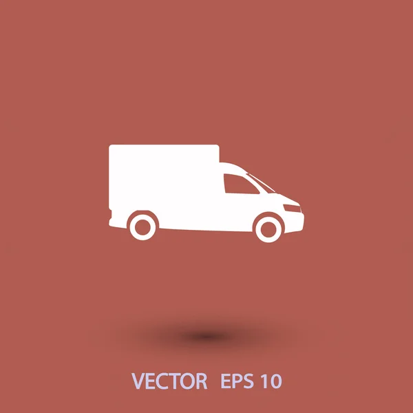 Ilustração ícone caminhão . — Vetor de Stock
