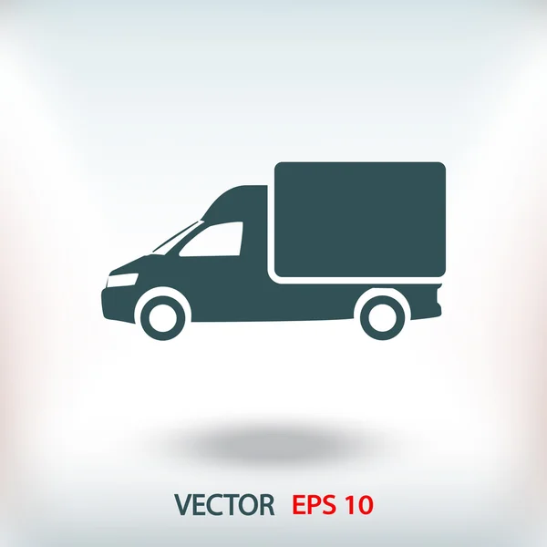 Vrachtwagen pictogram illustratie. — Stockvector