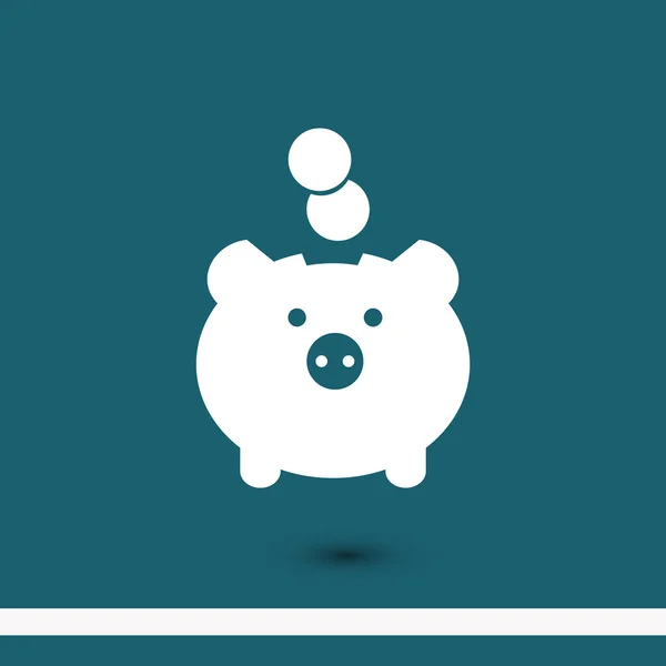 Moneybox pictogram illustratie — Stockvector