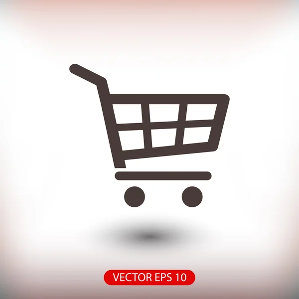 Icono del carrito de compras, — Vector de stock