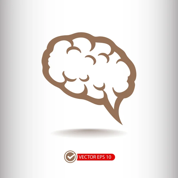 Hersenen pictogram illustratie. — Stockvector