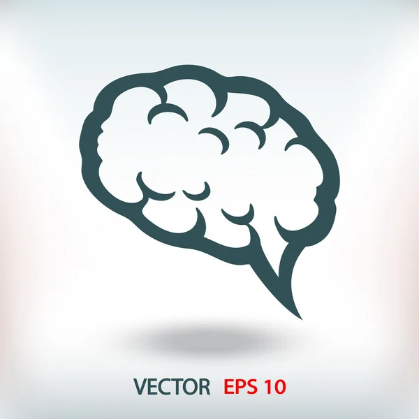 Hjärnan ikon Illustration. — Stock vektor