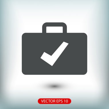 Çanta simgesi illüstrasyon