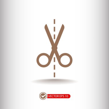 Makas simge tasarlamak.