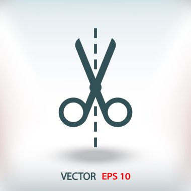 Makas simge tasarlamak.