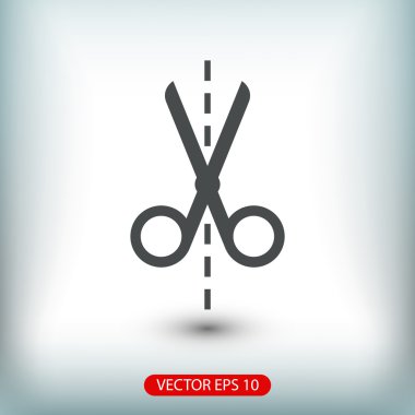 Makas simge tasarlamak.