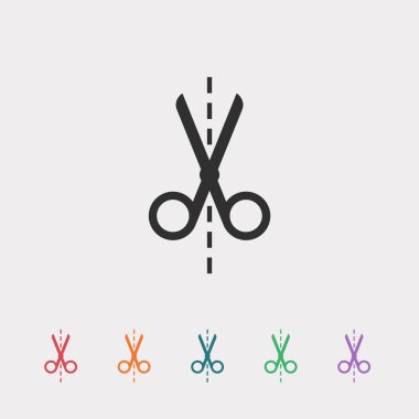 Makas simge tasarlamak.