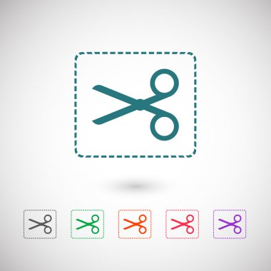 Makas simge tasarlamak.