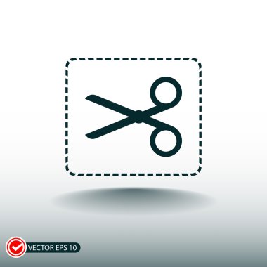 Makas simge tasarlamak.