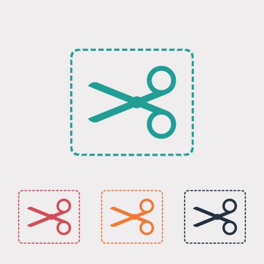 Makas simge tasarlamak.